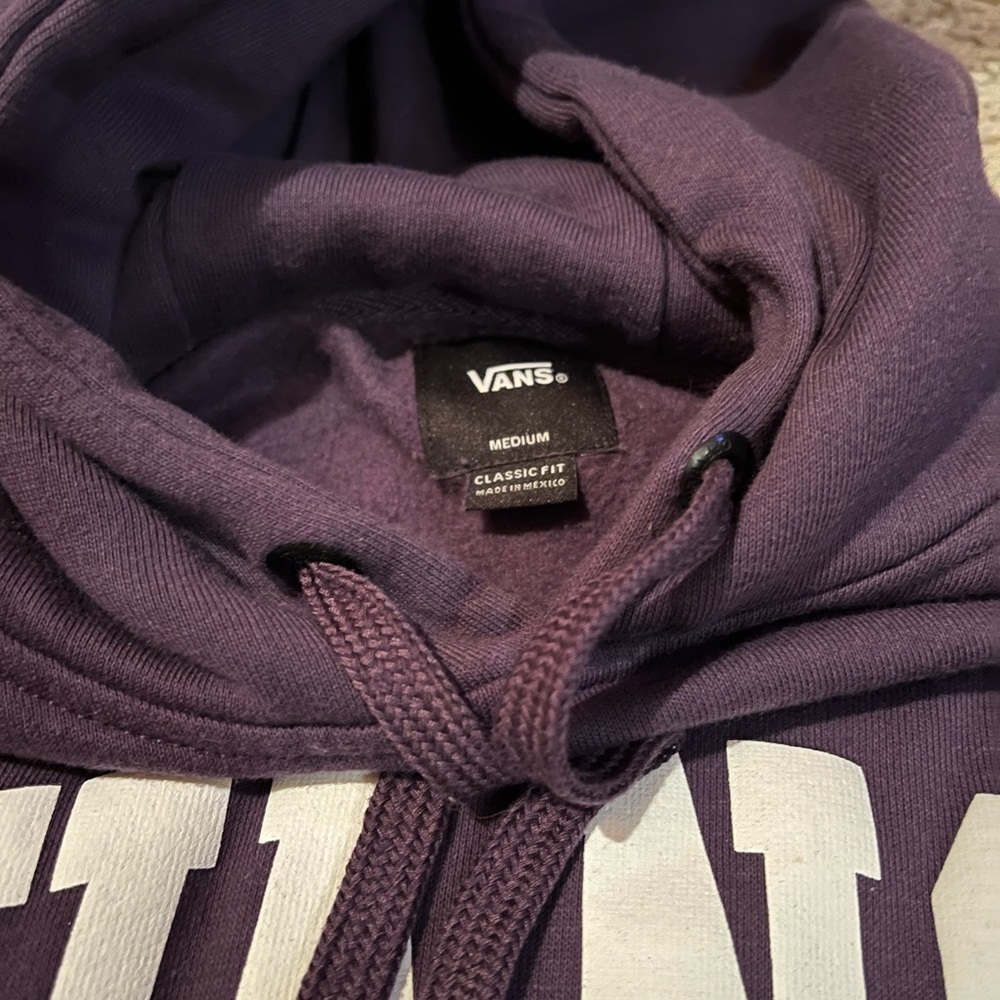 Vans Purple Hoodie Soft Cotton Blend